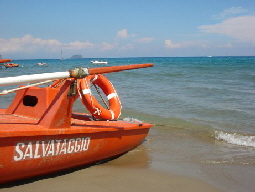 Laigueglia - Salvataggio - das Rettungsboot